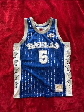 Dallas Mavericks Blue M&N x Sneaker Politics Fashion Jersey